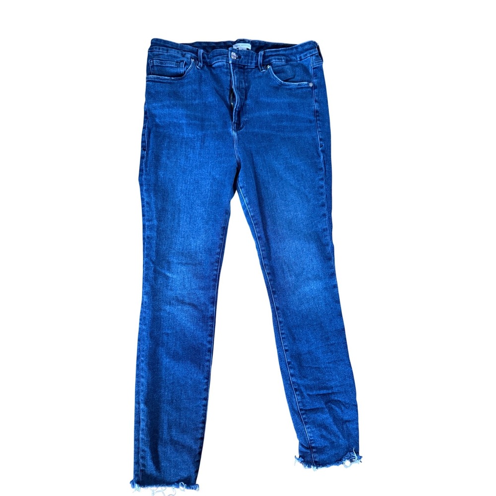 Good American blue jeans high waist skinny denim jeans